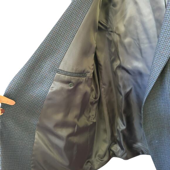 Petrocelli Men's Preppy 100% Wool Check Pattern Sport Coat Size 58R - Picture 4 of 8